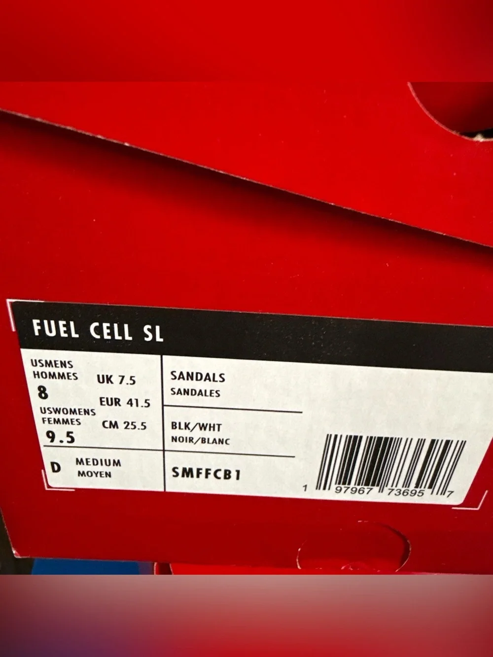 New Balance Black White FuelCell Slide